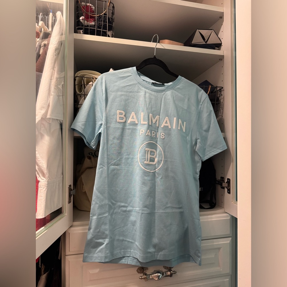 Balmain Sky Blue Tee